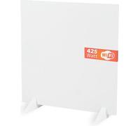 Eurom 425W Infrared Frameless Panel Heater with WiFi App Control,Wall & Floor Mount Options, Ultra-Slim Electric Smart Heater for Home Office Bedroom - White, Energy Efficient Heating Panel