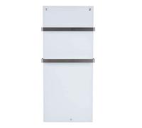 Eurom Sani 600W WiFi Bathroom Infrared Heater - White Glass Panel, Wall-Mounted Electric Panel Heater, Smart App Control, Programmable Timer & Thermostat, IP24 Splash-Proof, Silent Heating