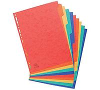 Europa Blank Dividers A4 Assorted 10 Part Cardboard 19 Holes 4802Z