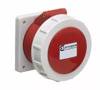 Europa IPSW1254N IP67 Panel Socket 415V 3P+E 125A 6H