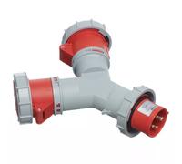 Europa ISPW2325N IP67 Two Outlet Splitter 400V 3P+N+E 32A 6H