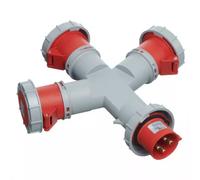 Europa ISPW3325N IP67 Three Outlet Splitter 400V 3P+N+E 32A 6H
