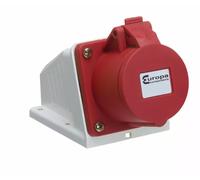 Europa ISS634N IP44 Surface Socket 415V 3P+E 63A 6H