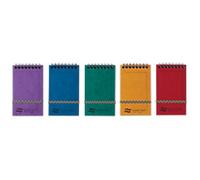 Europa Notebook 4920Z A6 Ruled Spiral Bound Cardboard Hardback Assorted Perforated 120 Pages Pack of 20