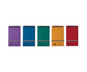 Europa Notebook 4920Z A6 Ruled Spiral Bound Cardboard Hardback Assorted Perforated 120 Pages Pack of 20