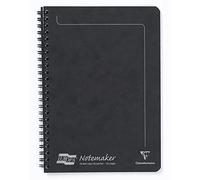 Europa Notemaker Book Sidebound Ruled 80gsm 120 Pages A5 Black Ref 4852Z [Pack 10]