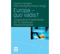 Europa - quo vadis? - 9783531173818