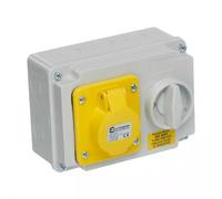 Europa SISH323F IP44 Horizontal Interlocked Socket 110V 2P+E 32A 6H