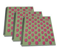 Europa Splash A4+ Notepad Wirebound 160 Pages 80gsm F S C Paper Ruled Pink - 3 Europa Pink