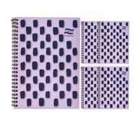 Europa Splash A4+ Notepad Wirebound 160 Pages 80gsm F S C Paper Ruled Purple - 5 Europa Purple