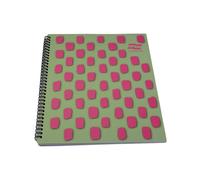 Europa Splash A4+ Notepad Wirebound 160 Pages 80gsm FSC Ruled With Margin Punched 4 Holes Pink (Pack 3) - EU1503Z