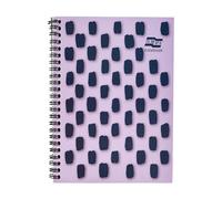 Europa Splash A4+ Notepad Wirebound 160 Pages 80gsm F S C Paper Ruled With Margin Punched 4 Holes Purple (Pack 3) - EU1502Z in White Europa White