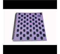 Europa Splash A4+ Notepad Wirebound 160 Pages 80gsm FSC Ruled With Margin Punched 4 Holes Purple (Pack 3) - EU1502Z