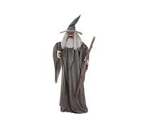 EUROPALMS Halloween Figure Wizard, animated 190cm | Animated standing figure medieval magician