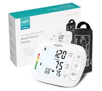 EUROPAPA Upper Arm Blood Pressure Monitor for Home Use, Pulse Measurement, Blood Pressure Measurement with Large Cuff (22-42cm), 2 X 60 Memories, Dual User (White)