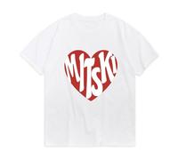 Europe And America Mitski Merch Tshirt Unisex,Hip Hop Short Sleeve T-Shirt Men Women Streetwear Harajuku Tops(XS-3XL) (Color : 1, Size : XL)