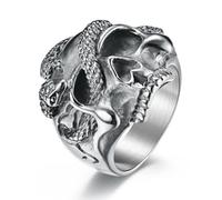 Europe And The United States Gothic Titanium Steel Ring, Domineering Gothic Stainless Steel Ring