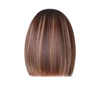 Europe And The United States New Women's Wig With Fringe Bob Summer Light Breathable Multi Color Optional Wig Full Length Headwear Blonde Human Hair Wig (A, One Size)