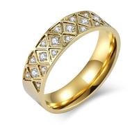 Europe And The United States with Diamond Zirconia Ring, Fashion with Diamond Zirconia Ring