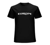 Europe Band Rock Metal Music Logo The Final Countdown Men's Casual Shirt Black L