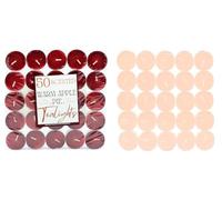 Europe Centre - 100pk Tea Light Candles 50pc Vanilla & 50pc Warm Apple Pie, Scented Tea Lights, Long-Lasting Tealights, Relaxation, Romantic Dinners, Weddings, Festive Decor, Cosy Evenings
