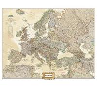 Europe Executive, Enlarged &, Tubed: Wall Maps Continents (National Geographic Reference Map)