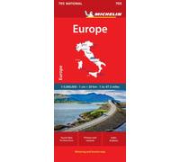 Michelin Map - National Map 705 - Europe - Road & Tourist Map - 1:3,000,000