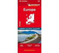 Michelin Map - National Map 705 - Europe - Road & Tourist Map - 1:3,000,000