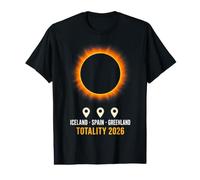 Europe Path Trio Total Solar Eclipse 2026 Value Graphic T-Shirt