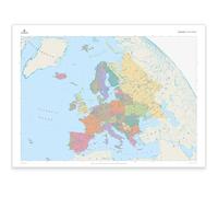 Europe Political Boundaries Map - Large Travel Europe Map To Show Capital Cities and Major Urban Centers, Laminated Map of Europe, Waterproof Wipe-Clean Surface, Perfect Traveler Gift 830 x 1200 mm