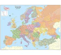 Europe Postcode Wall Map - Paper