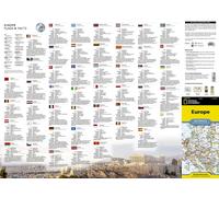 Europe Reference Map (folded) : folded with flags and facts