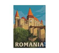 Europe - Romania,Puzzle 1000 Pieces paper Puzzle Adult Children'S Educational Toy Family Decompression Game(50x70cm)-BL87