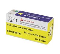 Europe SJIC22P Pigment Ink Cartridge,Compatible For Epson TM-C3500 C3500 Label Printer Ink Cartridges C33S020577 SJIC22P(K)(SJIC22P Y)