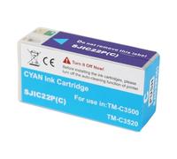 Europe SJIC22P Pigment Ink Cartridge,Compatible For Epson TM-C3500 C3500 Label Printer Ink Cartridges C33S020577 SJIC22P(K)(SJIC22P C)