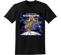 Europe The Final Countdown T-Shirt Men's Unisex Tee Black Black S