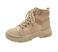 Europe, the United States and the foreign trade of the United States for thick boots with round after the strap, classic models, ankle boots, short boots with heel, khaki, 7 UK
