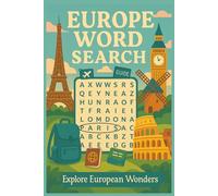 Europe Travel Word Search: Discover Famous Cities and Landmarks Across Europe | 6x9" Puzzle Book with Solutions for Adults and Teens