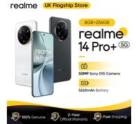 Europe Version realme 14 Pro Plus 5G Smartphone Snapdragon7s Gen 3 5260mAh Battery 80W SUPERVOOC Charge 50MP OIS Camera Pearl White