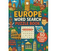 Europe Word Search: 50 Word Searches Featuring Countries, Cities, Culture, Food, Landmarks, and More | Fun Puzzles for Travelers, History Buffs, and Geography Lovers | 8.5 x 11 inches, 101 pages