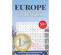Europe Word Search Book: Easy to Read Europe Themed Word Search Puzzle Book | All about Countries, Cities and more | 6x9 inches (15.24x20.86 cm), 50+ ... Perfect for Vacation, Holidays and Free-Time!