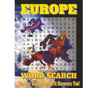 Europe Word Search Puzzle Book - Large Print Edition: Word Searches with Easy to Read Print about European Countries, Capitals, Landmarks and More | ... Gift for vacations, holidays and free time