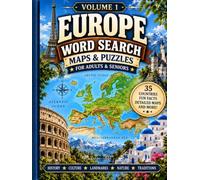 Europe Word Search Puzzle Book - Volume 1: Large Print Word Search Puzzles for Adults & Seniors - Explore European Countries, Maps, Culture, Nature, ... Countries Maps & Word Search Puzzle Books)