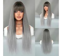 European And American Ladies Fashion Wig Long Straight Hair Wig Full Head Cover