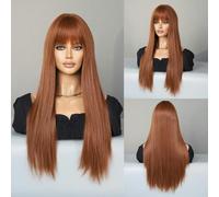 European And American Ladies Fashion Wig Long Straight Hair Wig Full Head Cover