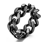 European And American Minimalist Chain Rings, Trendy Hip-Hop Titanium Steel Rings