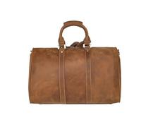 European and American Retro Leather Luggage Bag Large Capacity Portable Travel Bag Storage Bag(2)
