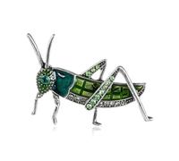 European and American style grasshopper brooch accessory with oil dripping animal chest flower