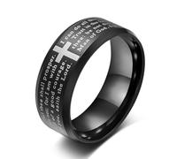 European And American Style Tungsten Carbide Cross Ring, Men's Tungsten Carbide Cross Ring
