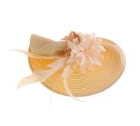 European and American top hat with exaggerated flowers and feathers straw hat Horse Racing Festival Tea Party Kentucky style Derby bridal headband headdress